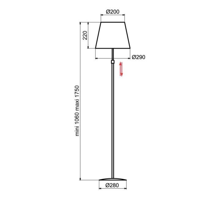 Aluminor Store stojaca lampa