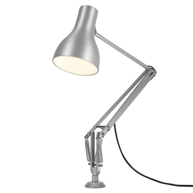 Anglepoise Type 75 lampa pätica skrutky striebro