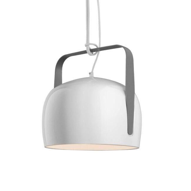 Karman Bag biela závesná lampa Ø 21 cm