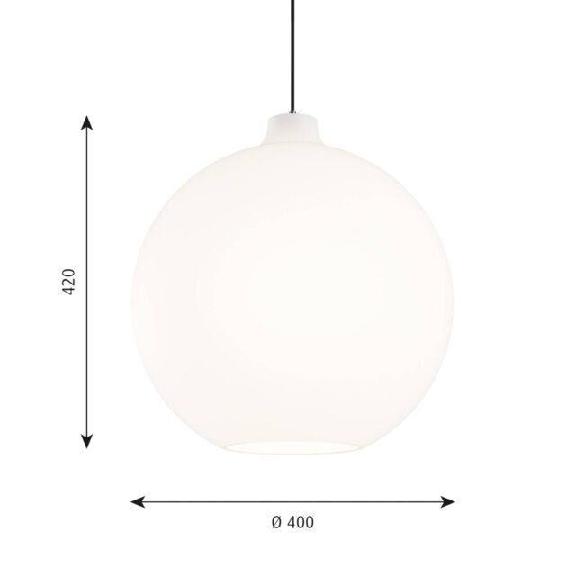 Louis Poulsen Wohlert sklenená závesná lampa Ø40cm