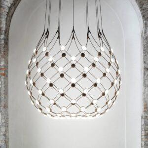 Luceplan Mesh závesná lampa Ø 100 cm 2 m zavesenie