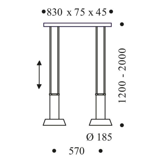 OLIGO Glance závesné LED 2-pl.