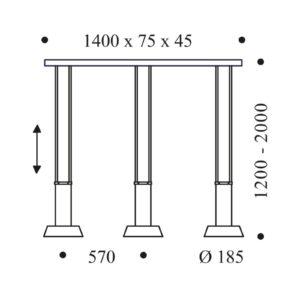 OLIGO Glance závesné LED 3-pl.