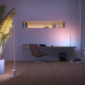 Philips Hue Gradient Signe stojaca LED lampa biela