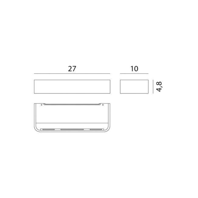 Rotaliana Frame W2 LED svetlo čierna 3 000 K