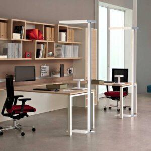 Stojaca LED Office up/down 4 000 K striebro