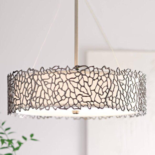 Závesná lampa Silver Coral 55