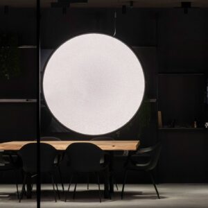 Artemide Discovery vertikálna čierna Ø 140 cm