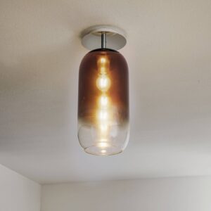 Artemide Gople stropné svietidlo bronz/strieborná