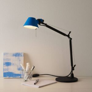 Artemide Tolomeo Micro Bicolour stolík čierna/modrá