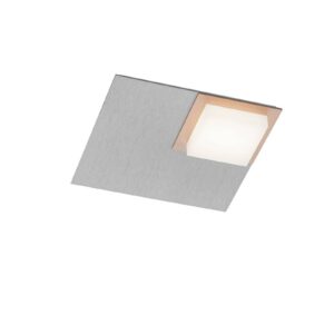 BANKAMP Quadro stropné LED svietidlo 8W striebro