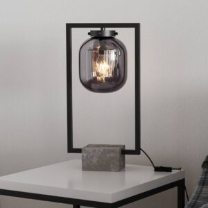 By Rydéns Dixton stolná lampa 52cm s dymovým sklom