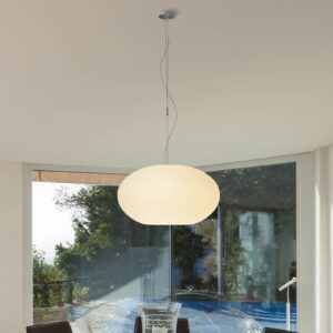 Casablanca Aih – závesná lampa 38 cm biela matná