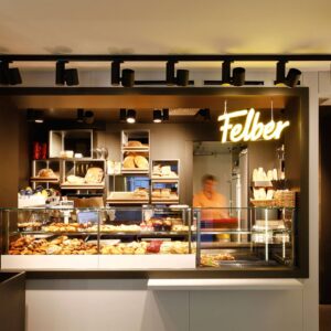 Čierne koľajnicové LED svetlo Kent Bakery 15°