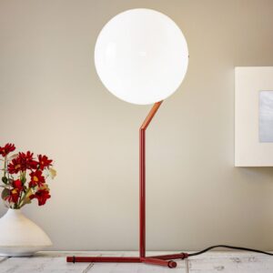 FLOS IC T1 High stolná lampa burgundská červená