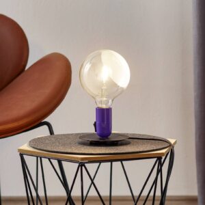 FLOS Lampadina stolná LED purpurová