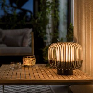 Forestier Bamboo Light S stolná lampa 24 cm čierna