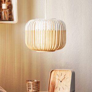 Forestier Bamboo Light XS závesná lampa 27cm biela