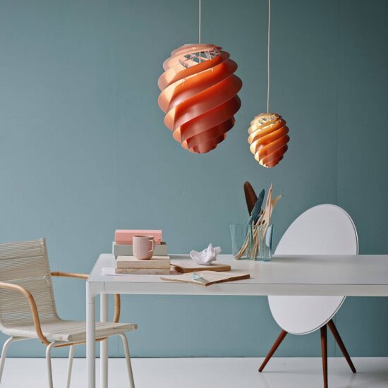 LE KLINT Swirl 2 Small – závesná lampa meď