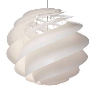 LE KLINT Swirl 3 Large – závesná lampa v bielej