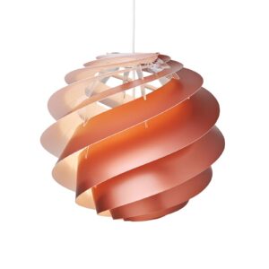 LE KLINT Swirl 3 Medium – závesná lampa v medenej