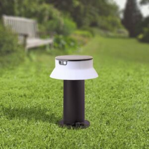 Solárna LED lampa Felice čierna CCT výška 33 cm