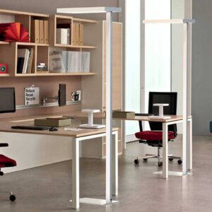 Stojaca LED Office up/down 4 000 K striebro