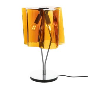 Stolná lampa Artemide Logico 44 cm tabak/chróm