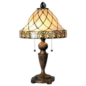 Stolná lampa Diamond v štýle Tiffany 62 cm