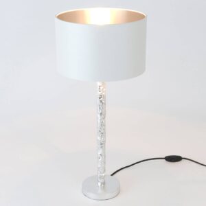 Stolová lampa Cancelliere Rotonda biela/strieborná 57 cm