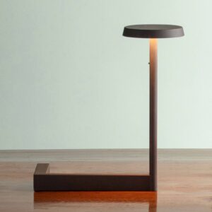 Vibia Flat stolná LED lampa výška 30 cm čierna