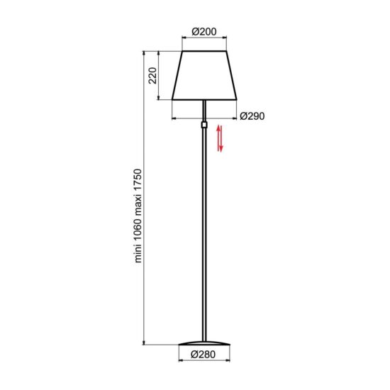 Aluminor Store stojaca lampa