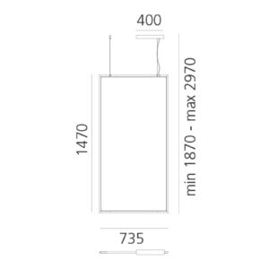 Artemide Discovery Rectangular DALI hliník 3 000 K