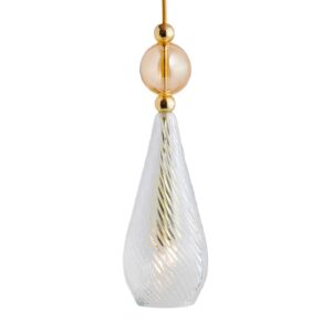 EBB & FLOW Smykke M gold crystal swirl gold-smoke