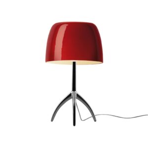 Foscarini Lumiere grande čierna/červená stmieva