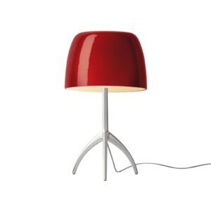 Foscarini Lumiere grande hliník/červená stmieva