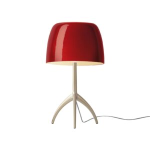 Foscarini Lumiere grande krémová/červená stmieva