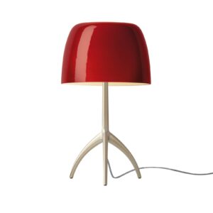 Foscarini Lumiere piccola krémová/červená stmieva