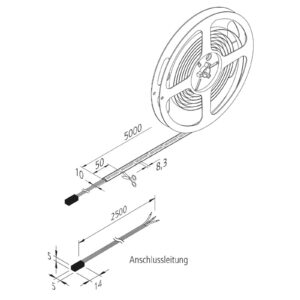 LED pásik Dynamic-Tape S IP54 2 700-5 000K 500cm