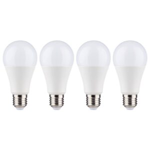 LED žiarovka E27 12W 2 700 K opál súprava 4 kusov