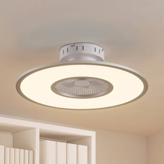 Lindby LED stropný ventilátor Romea