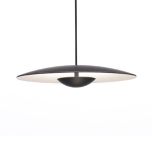 MARSET Ginger LED závesné svietidlo triac Ø32cm wenge/biela