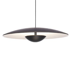 MARSET Ginger LED závesné svietidlo triac Ø42cm wenge/biela