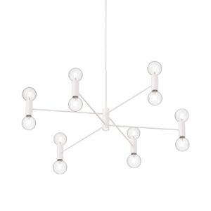 Modo Luce Chandelier závesná lampa 13p 107cm biela