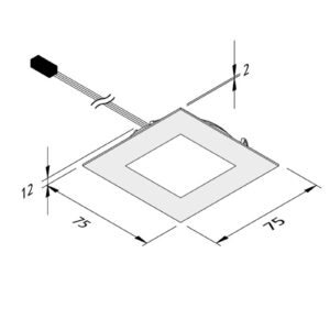 Nábytkové zapustené LED Dynamic FAQ 68 oceľ 3W CCT