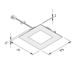 Nábytkové zapustené LED FAQ 68 ušľ. oceľ 4W 3 000K