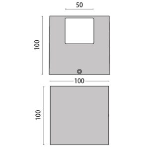 Nástenné LED svietidlo 303355 v sivej 1WB 4 000 K