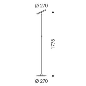 OLIGO Decent Max stojacia LED lampa krémová