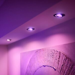 Philips Hue Centura zapustené okrúhle 3ks čierna