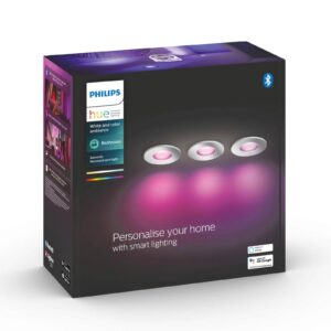 Philips Hue Xamento zapustené svetlo hliník 3 kusy